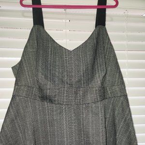 Torrid grey tweed peplum top
